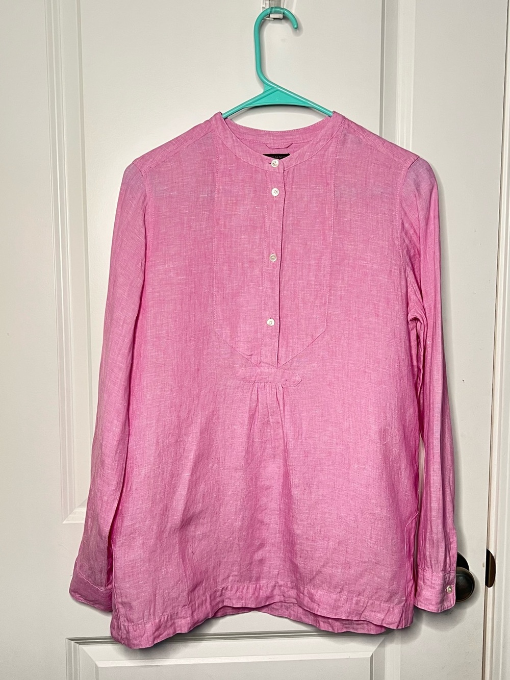 Baird McNutt x J.Crew Irish Linen Popover Tunic in Orchid Pink Women’s 2